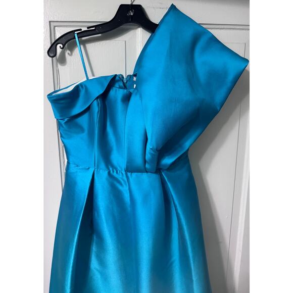 NWT Sachin Babi Teal Blue Clarissa Strapless Maxi Gown Dress Size 6 - Picture 6 of 16